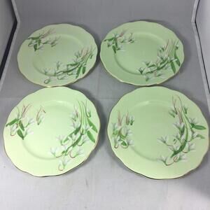 Royal Albert Laurentian Snowdrop 4 x Bread Plates 6 1/4"